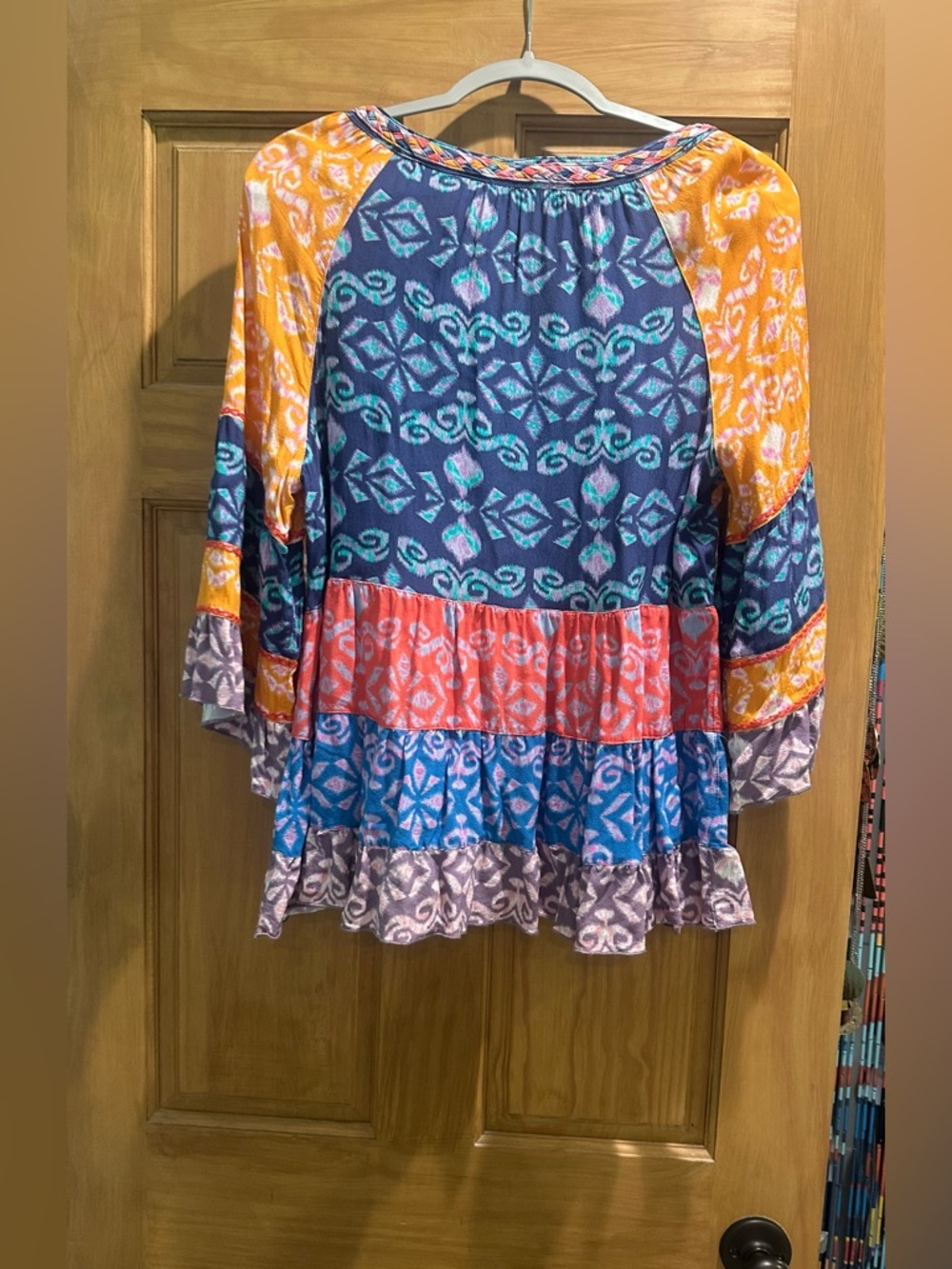 John Mark Embroidered Tiered Tunic - Picture 3 of 3